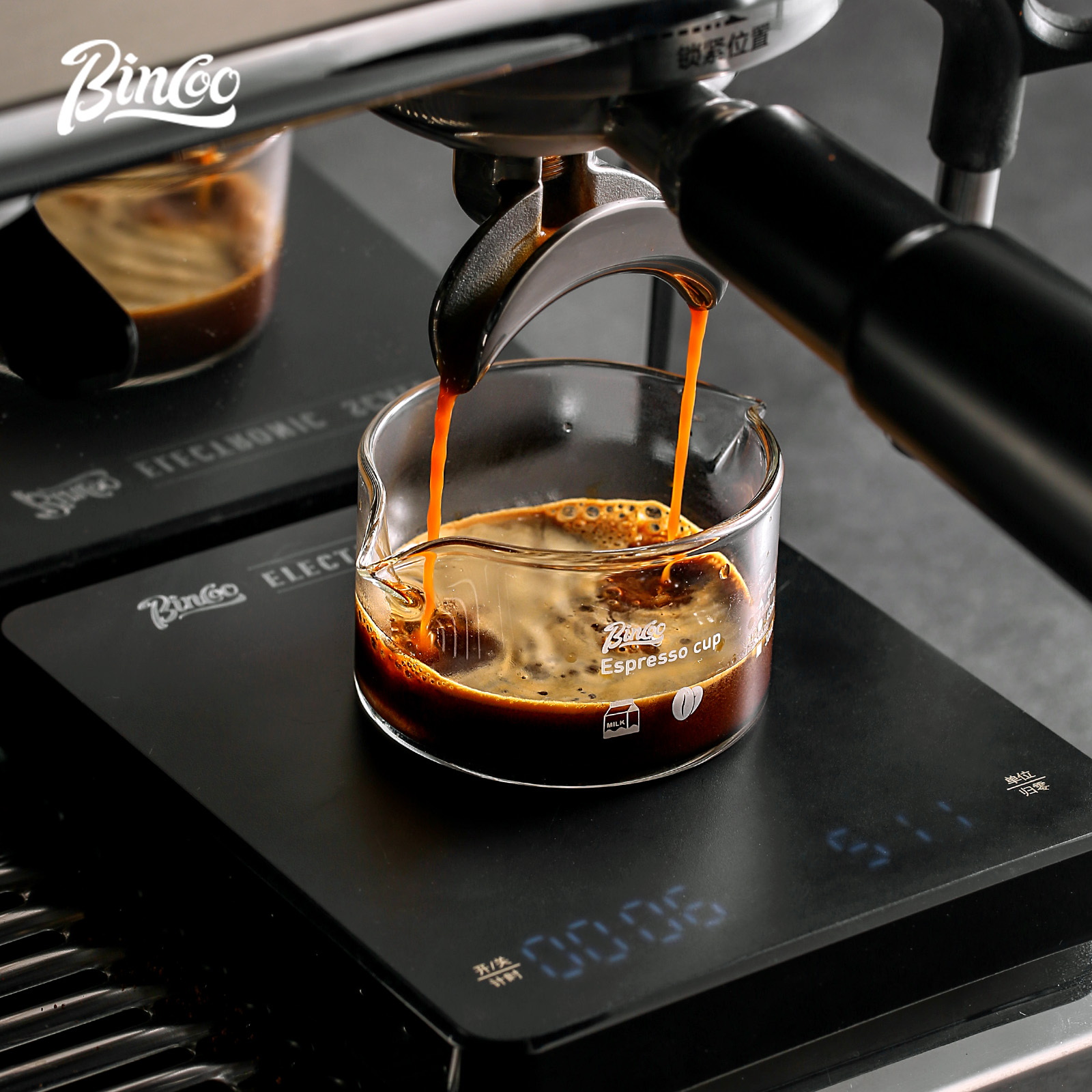 BINCOO 90ml Double Spout Espre - Espresso Shot Glass ulasan dan harga