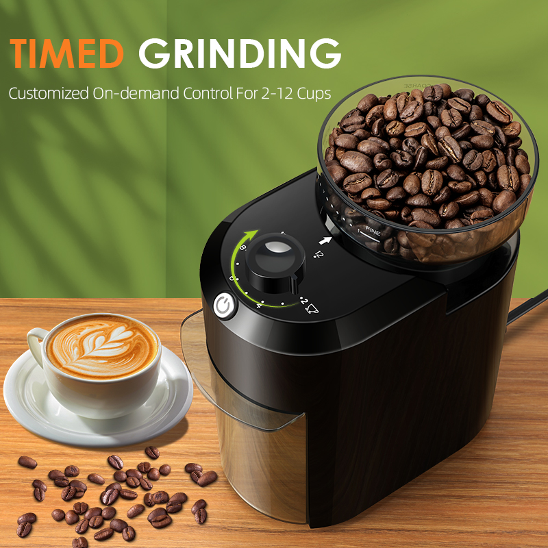 Wancle Electric Burr Coffee Gr - Coffee Grinder Burr Flat ulasan dan harga
